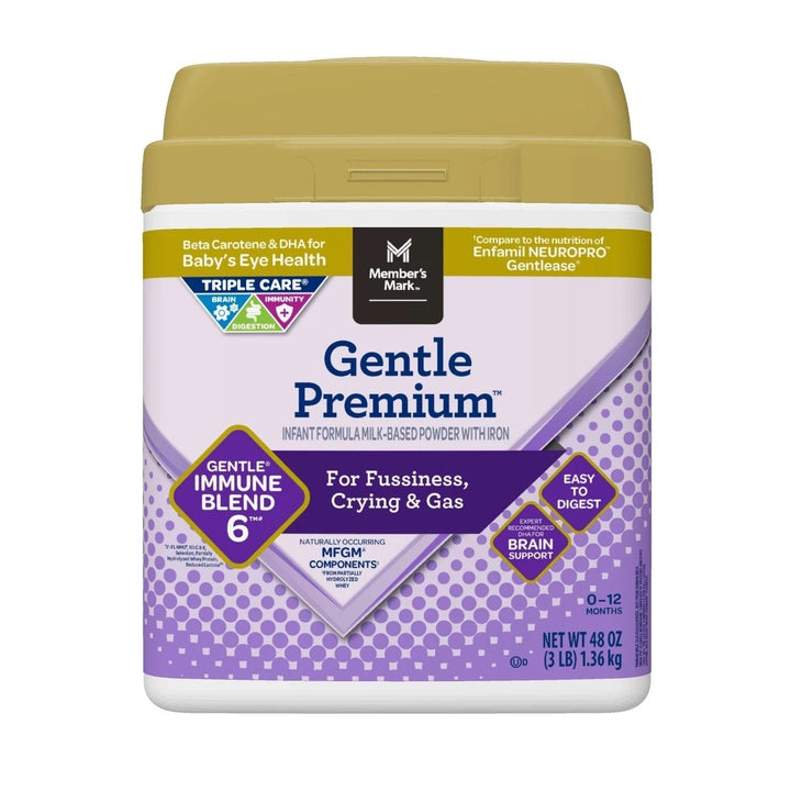 Members Mark Baby Milk-Based Formula with Iron Gentle Immune Blend (48 Ounce) Image 1