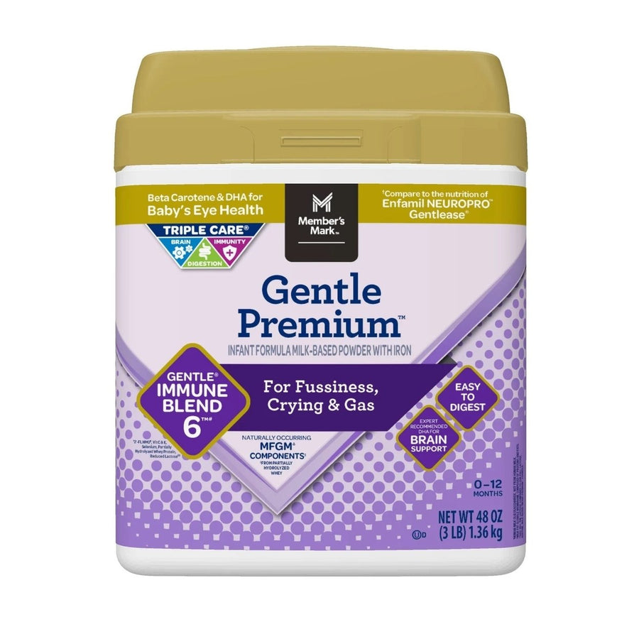 Members Mark Baby Milk-Based Formula with Iron Gentle Immune Blend (48 Ounce) Image 1