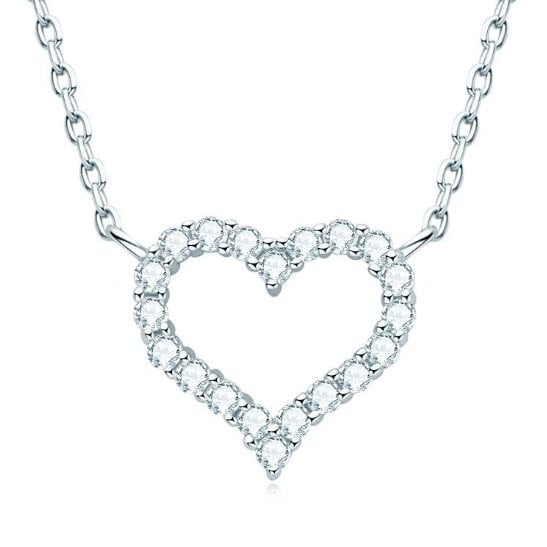 0.5 Carat Mosan Diamond Necklace for Women 925 Sterling SilverJunior High Sense Collar Chain Image 2
