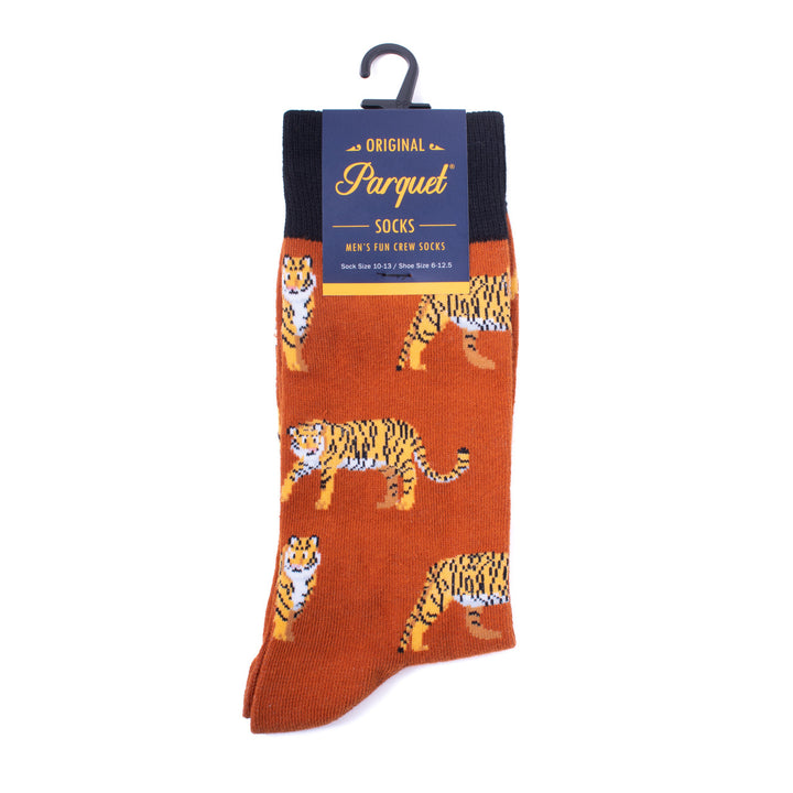 Mens Wild Tigers Novelty Socks African Safari Socks Mans Tiger Socks Great Gift for Tigers Lovers Funny Socks Image 3