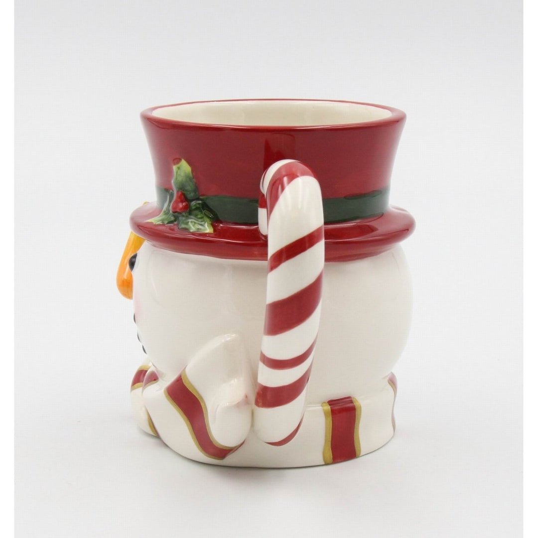 Ceramic Snowman Coffee Mug Set of 2 13oz Christmas Image 4