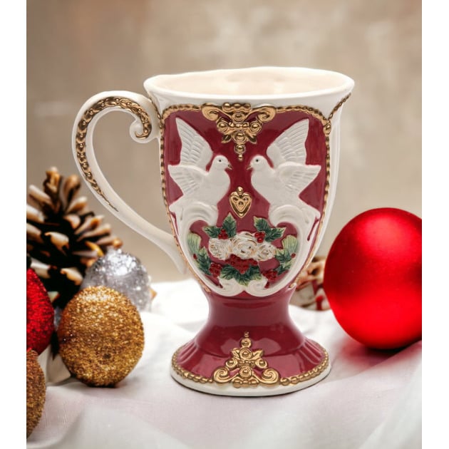 Ceramic Christmas Fantasia Mug 5.125in Holiday Image 1