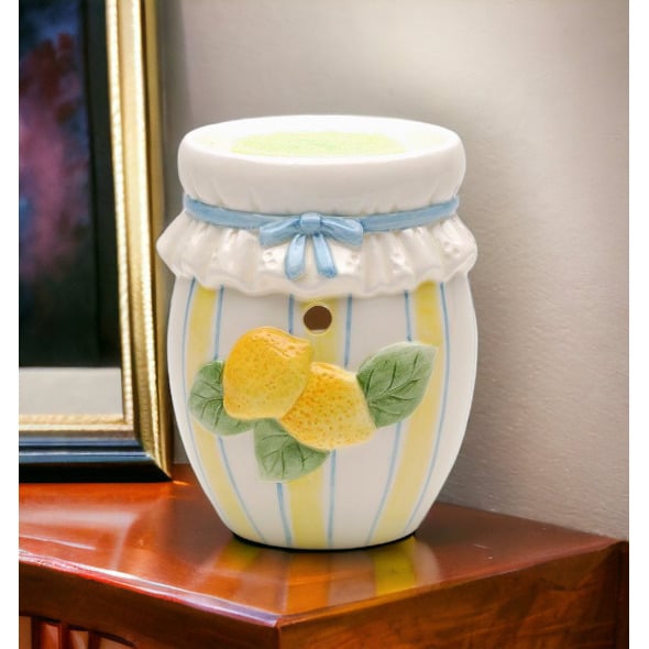 Kevins Gift Shoppe Ceramic Lemon preserve tart burner tea light NOT included Image 1