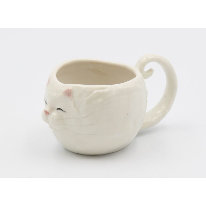 Ceramic Cat Mug White 4oz  Mom Cat Image 3