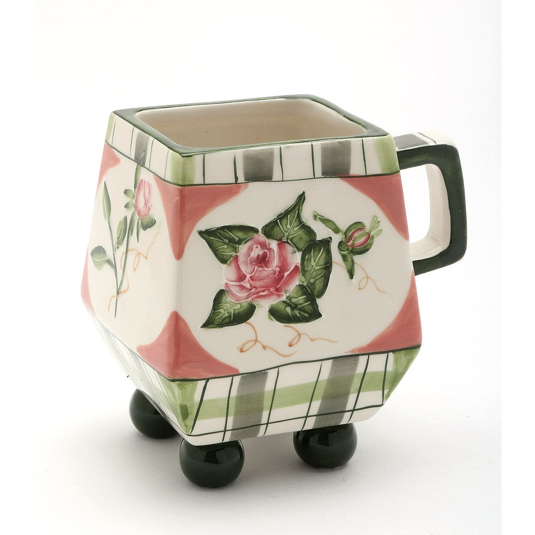 Hand Painted Ceramic Rose Mug 12oz Romantic  Mom Image 3