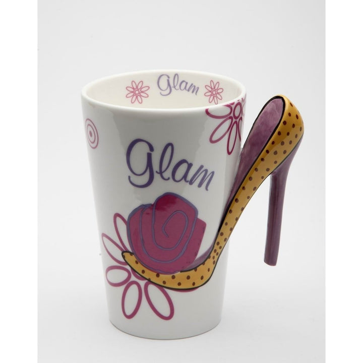 Ceramic High Heels Mug Dotted Polka Dot 12oz Kitchen Image 3