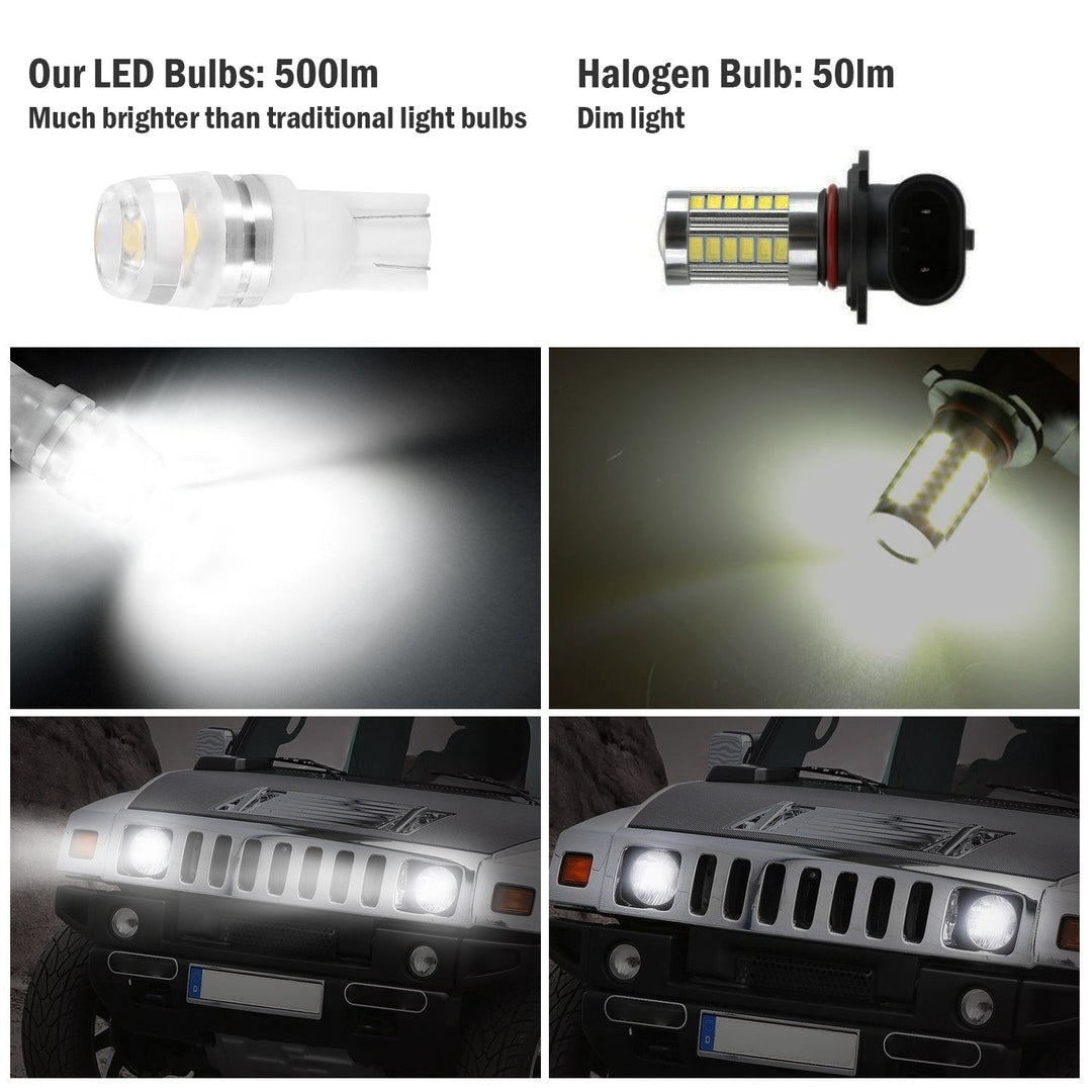 20Pcs LED Car Light Bulbs T10 2323SMD 6500K White Auto Lamps Replacement for Dome Map Door Trunk Signal License Plate Image 3