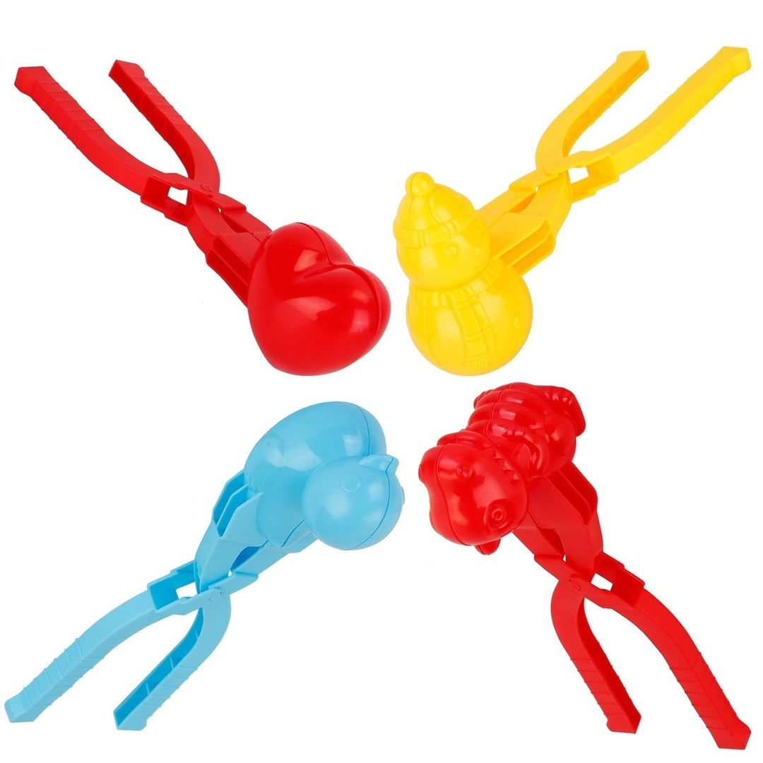 4Pcs Snowball Makers Set Clip Snow Molds Toys Beach Sand Toy with Handle for Snow Fight Winter Activities Image 12