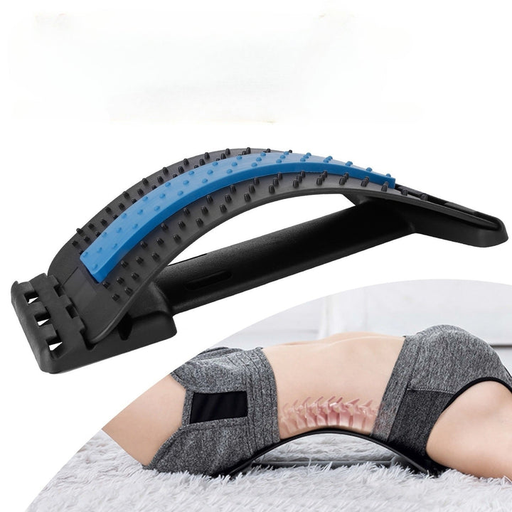 Back Massage Stretching Device Multi-Level Lumbar Spinal Support Stretcher Herniated Disc Upper Lower Back Pain Relief Image 1