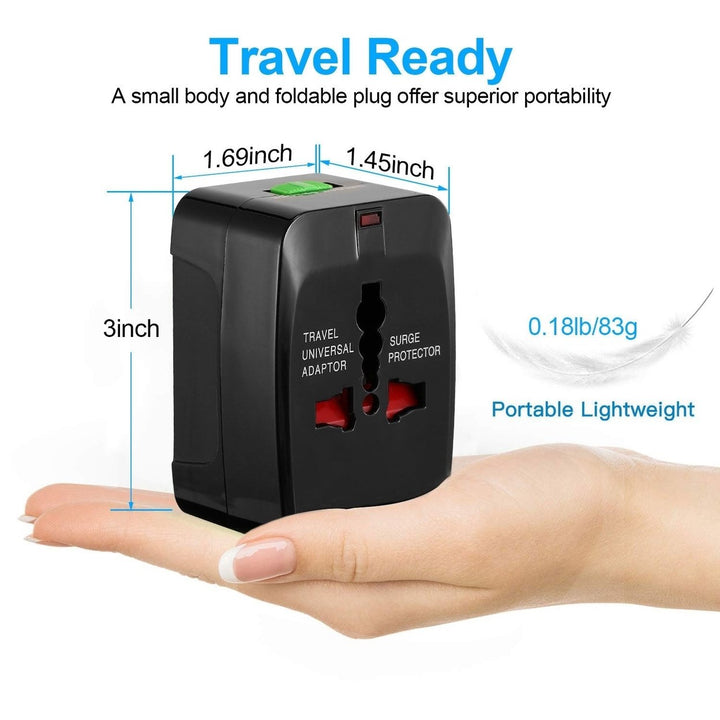 Universal Travel Adapter AC Power Plug Adapter US UK EU Image 8