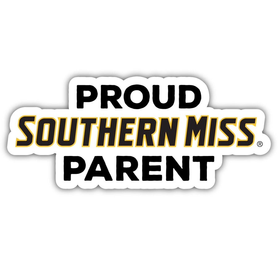 Southern Mississippi Golden Eagles 4-Inch Proud Parent 4-Pack NCAA Vinyl Sticker - Durable School Spirit Decal Image 1