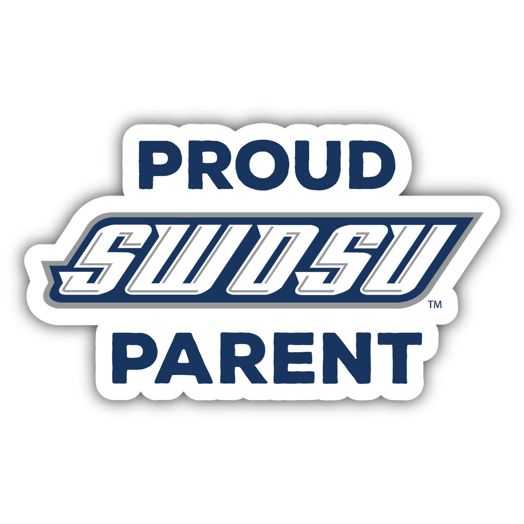 Southwestern Oklahoma State University 4-Inch Proud Parent 4-Pack NCAA Vinyl Sticker - Durable School Spirit Decal Image 1