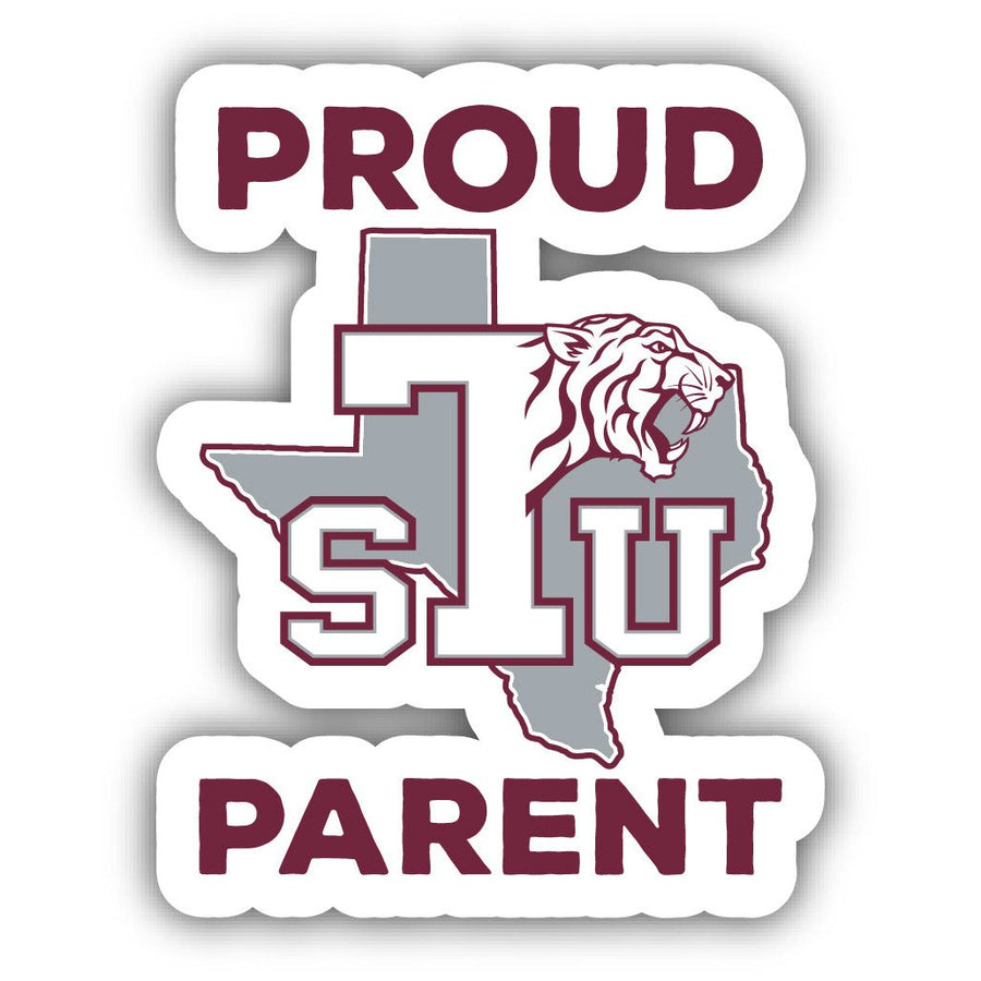 Texas Southern University Proud Parent 4" Sticker - (4 Pack) Image 1