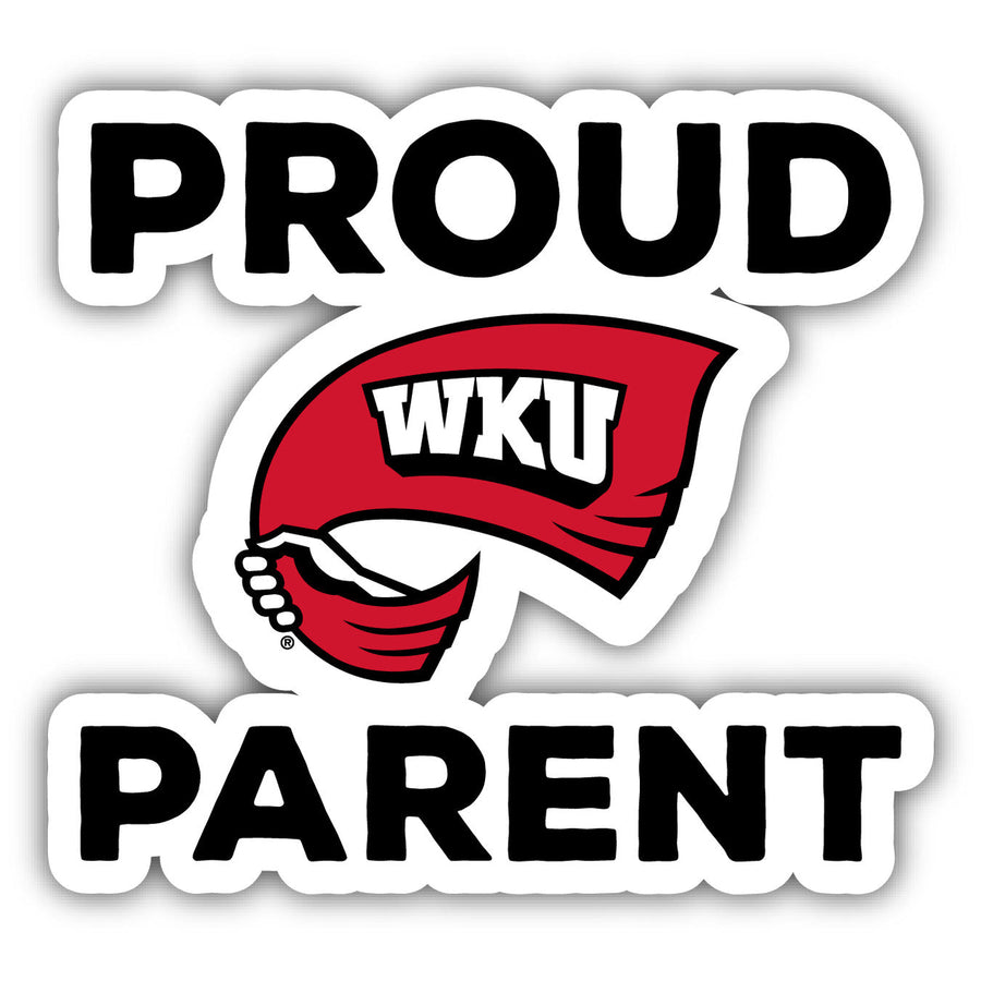 Western Kentucky Hilltoppers Proud Parent 4" Sticker - (4 Pack) Image 1
