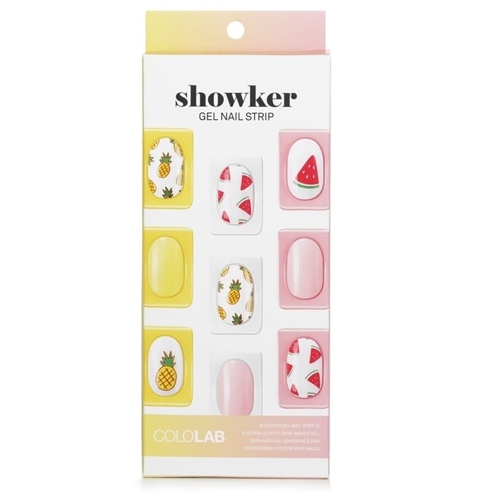 Cololab Showker Gel Nail Strip CNA604 Im Fine Watermelon 1pcs Image 1