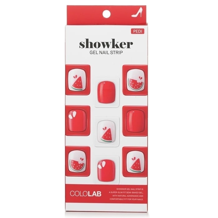 Cololab Showker Gel Nail Strip CPA505 Cool Watermelon 1pcs Image 1