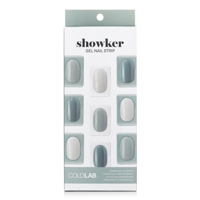 Cololab Showker Gel Nail Strip CNF703 Mint Blended 1pcs Image 1