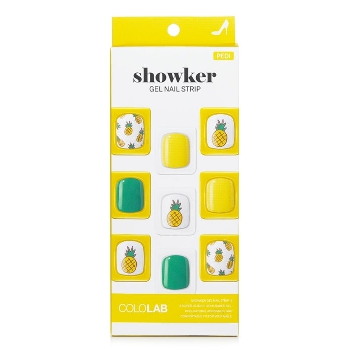 Cololab Showker Gel Nail Strip  CPA702 Aloha Pineapple 1pcs Image 1