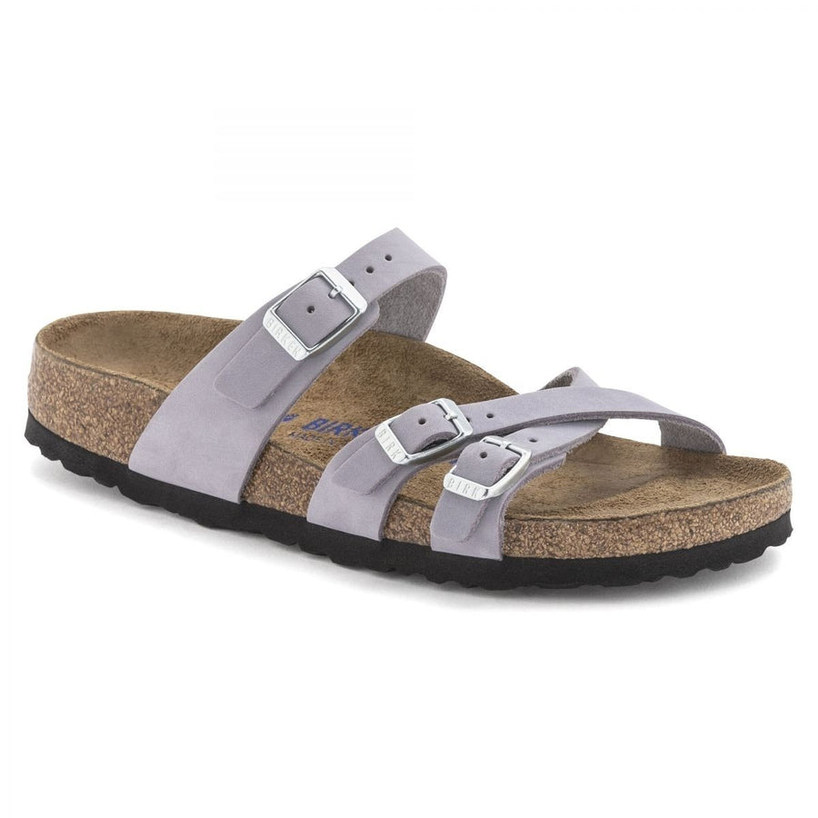 BIRKENSTOCK Womens Franca Sandal Purple Fog Nubuck Soft Footbed Regular Width 1024209 Image 1