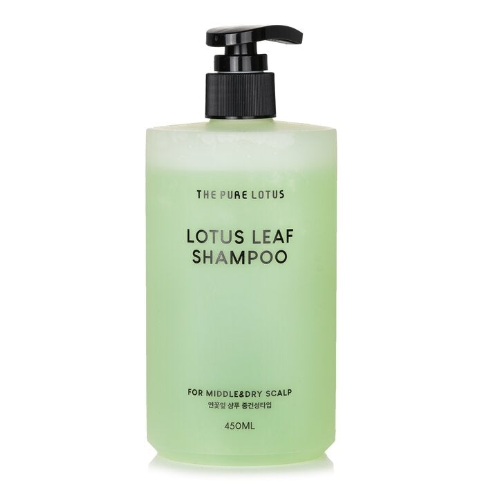 THE PURE LOTUS - Lotus Leaf Shampoo - For Middle and Dry Scalp(450ml) Image 1