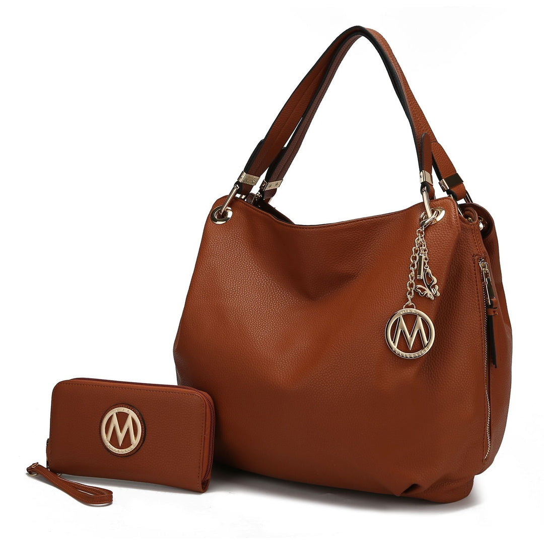 Fabienne Hobo Handbag with Wallet by Mia K. Image 3