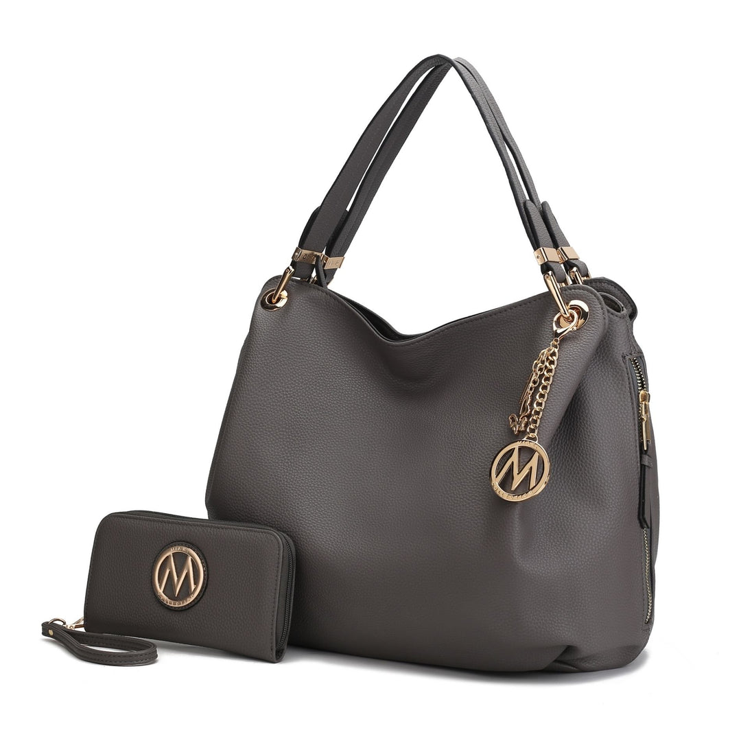 Fabienne Hobo Handbag with Wallet by Mia K. Image 1