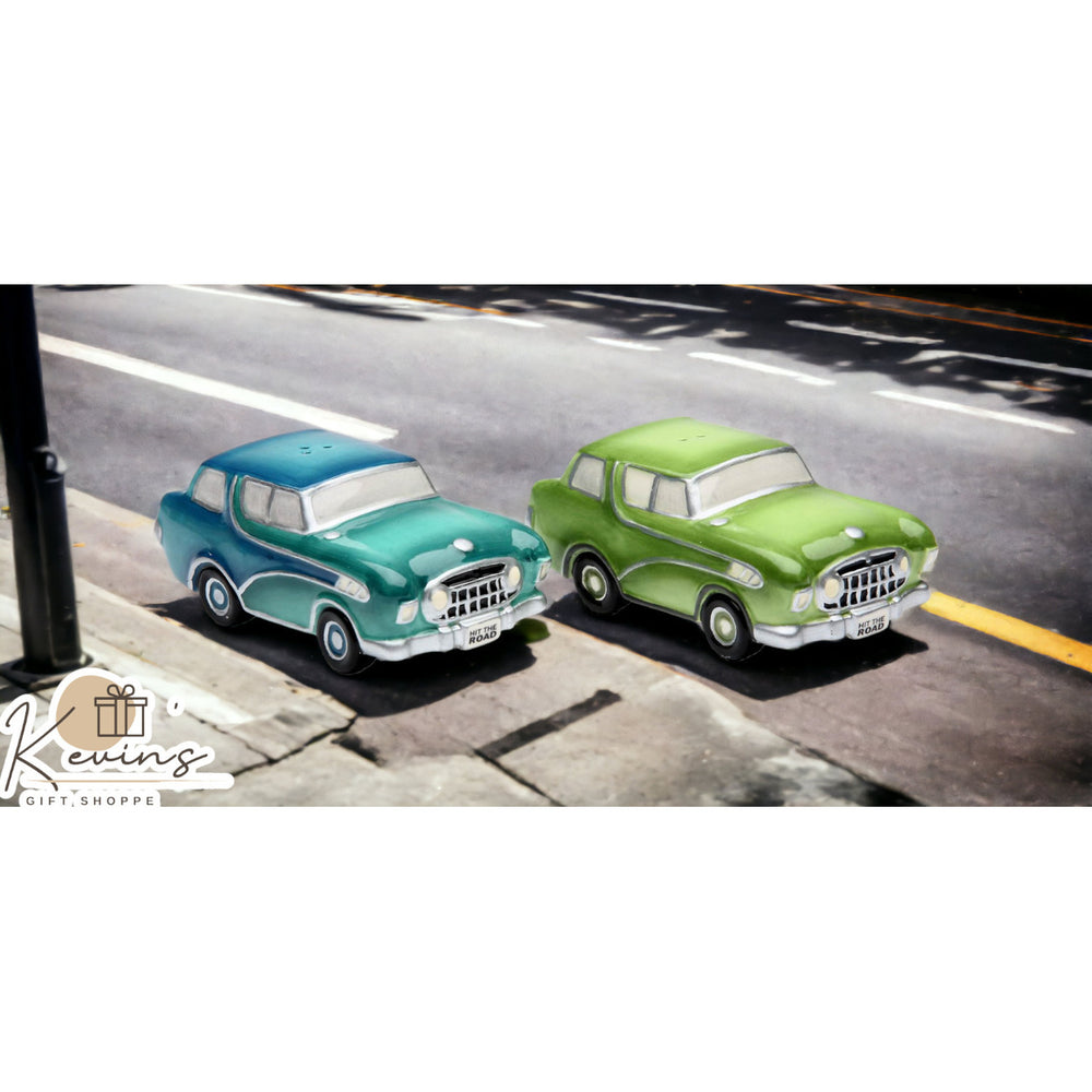 Ceramic Vintage Cars Salt and Pepper ShakersHome DcorKitchen Dcor, Image 2