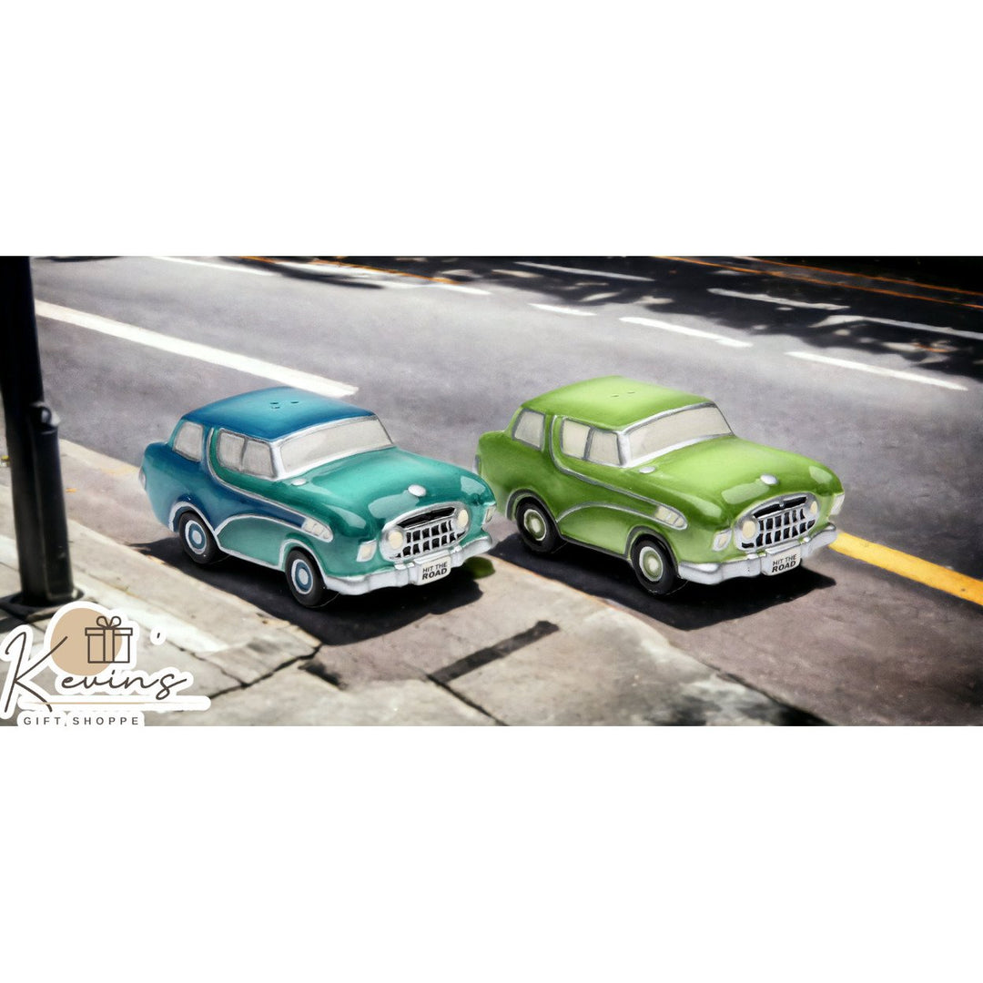 Ceramic Vintage Cars Salt and Pepper Shakers 3.5 Inch Kitchen Gift Image 2