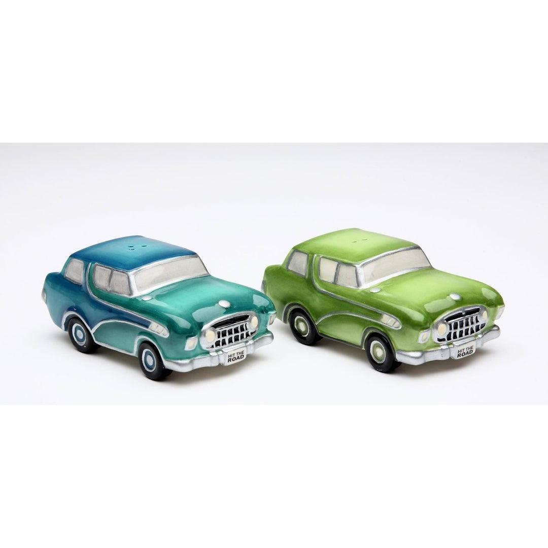 Ceramic Vintage Cars Salt and Pepper Shakers 3.5 Inch Kitchen Gift Image 3