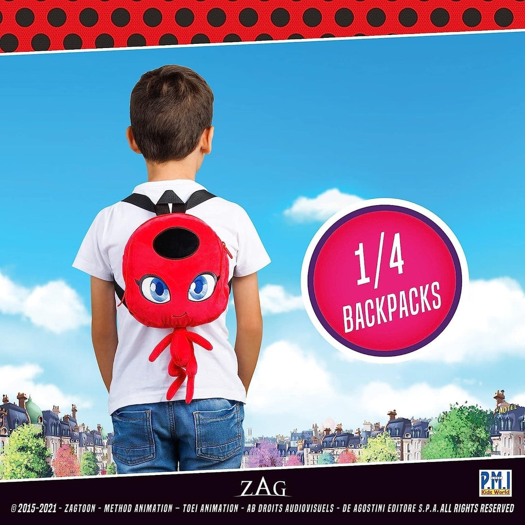 Miraculous Ladybug Tikki Plush Backpack 12" TV Show Character Embroidered PMI International Image 4
