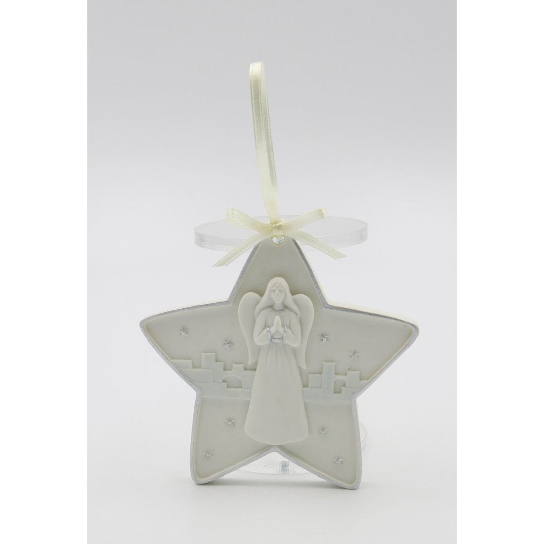 Ceramic North Star Angel Ornament 4.5 inches Religious Image 2