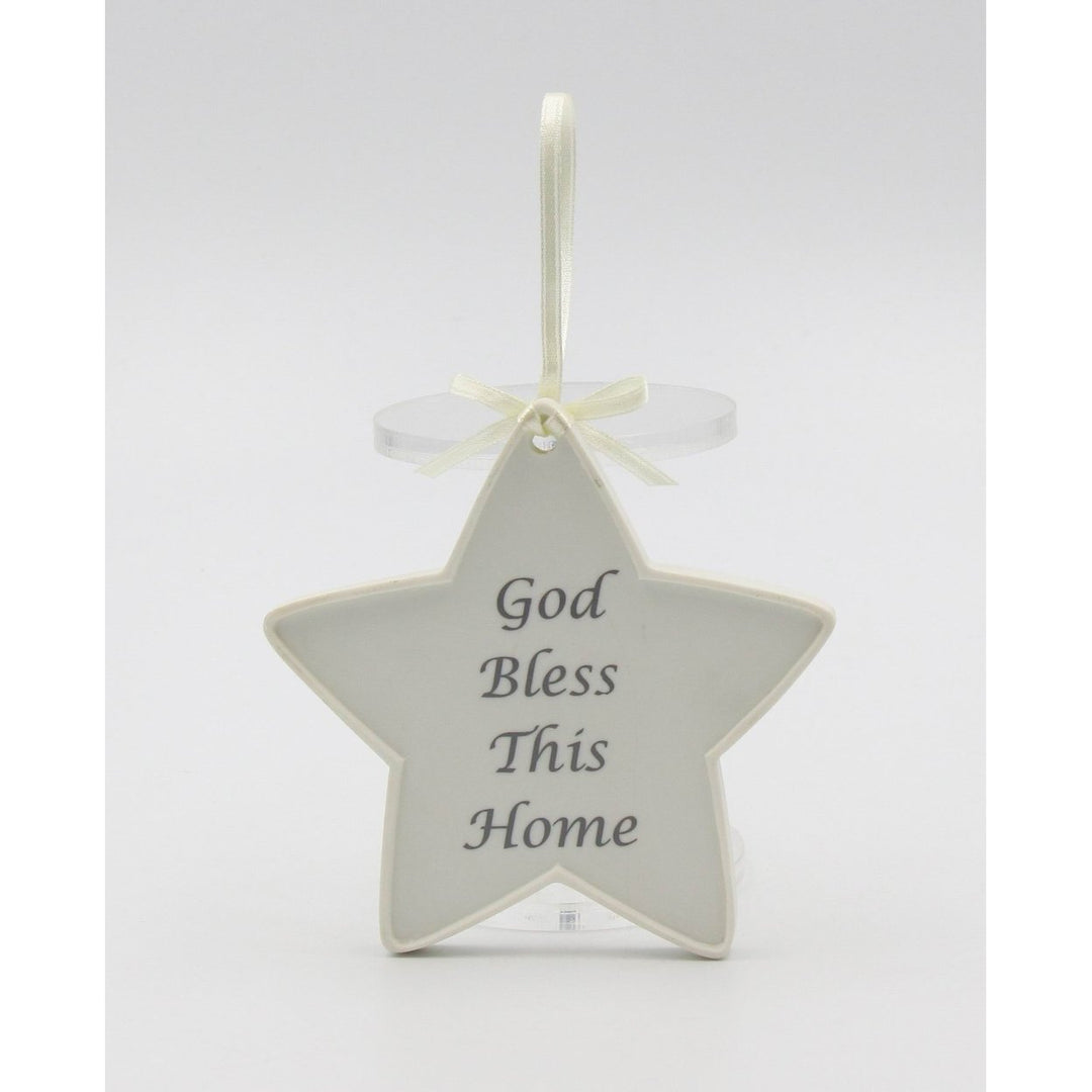 Ceramic North Star Angel Ornament 4.5 inches Religious Image 3