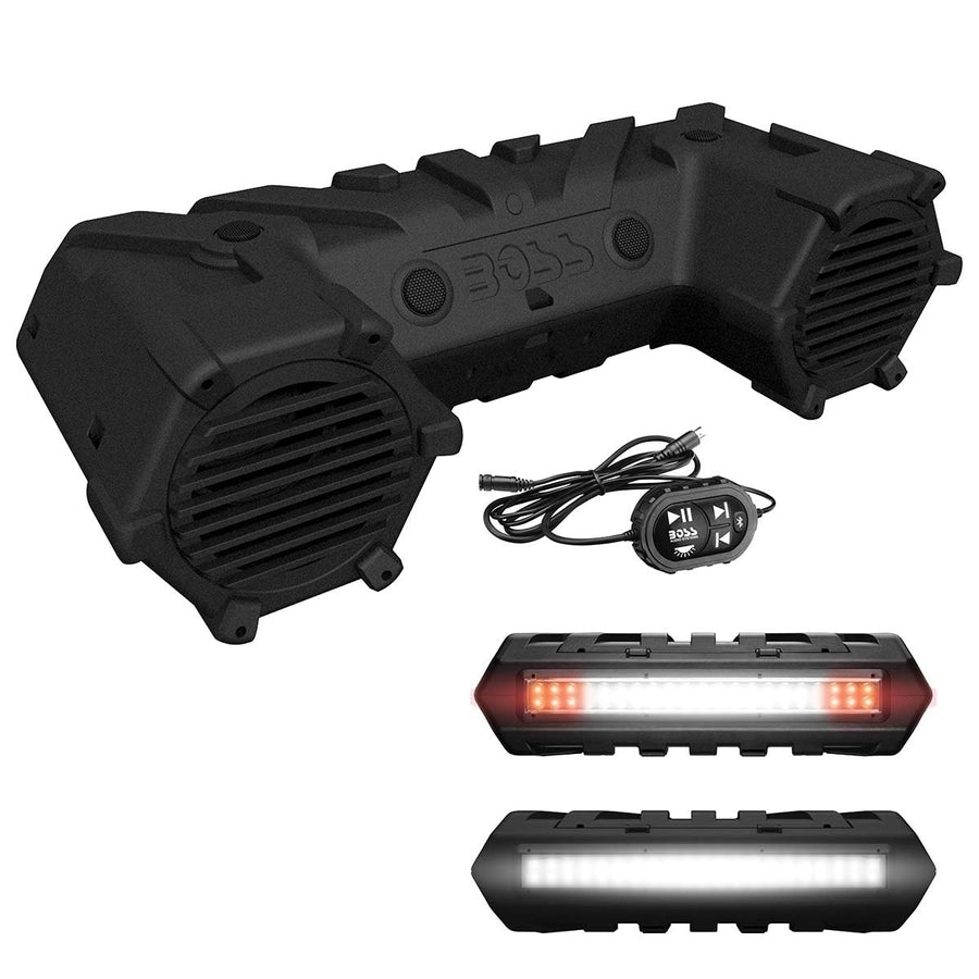 Boss Audio ATVB95LED Bluetooth Sound System 8" Marine Speakers LED Light Bar Image 1