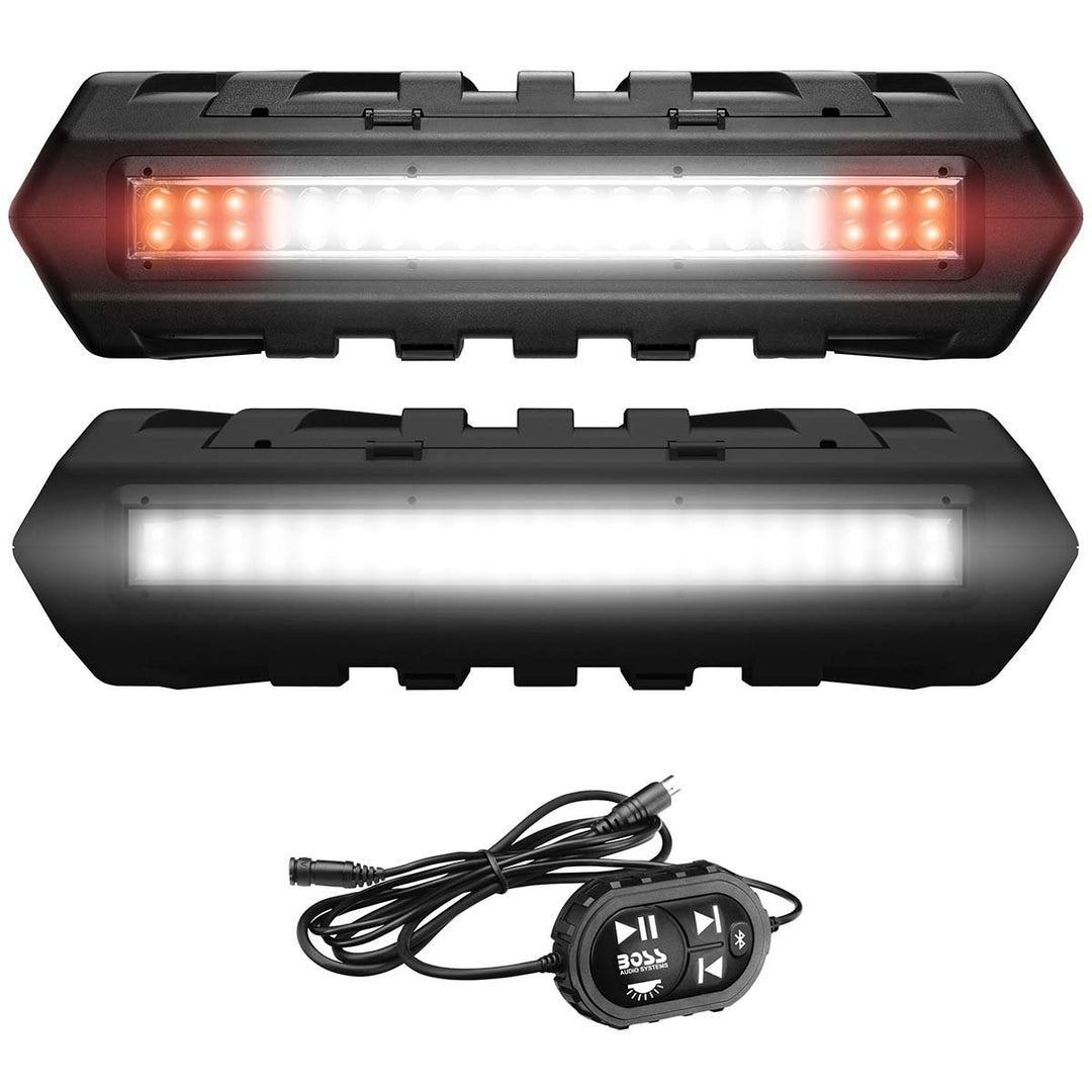 Boss Audio ATVB95LED Bluetooth Sound System 8" Marine Speakers LED Light Bar Image 4