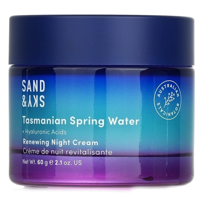 Sand and Sky Tasmanian Spring Water - Renewing Night Cream 60g/2.1oz Image 1