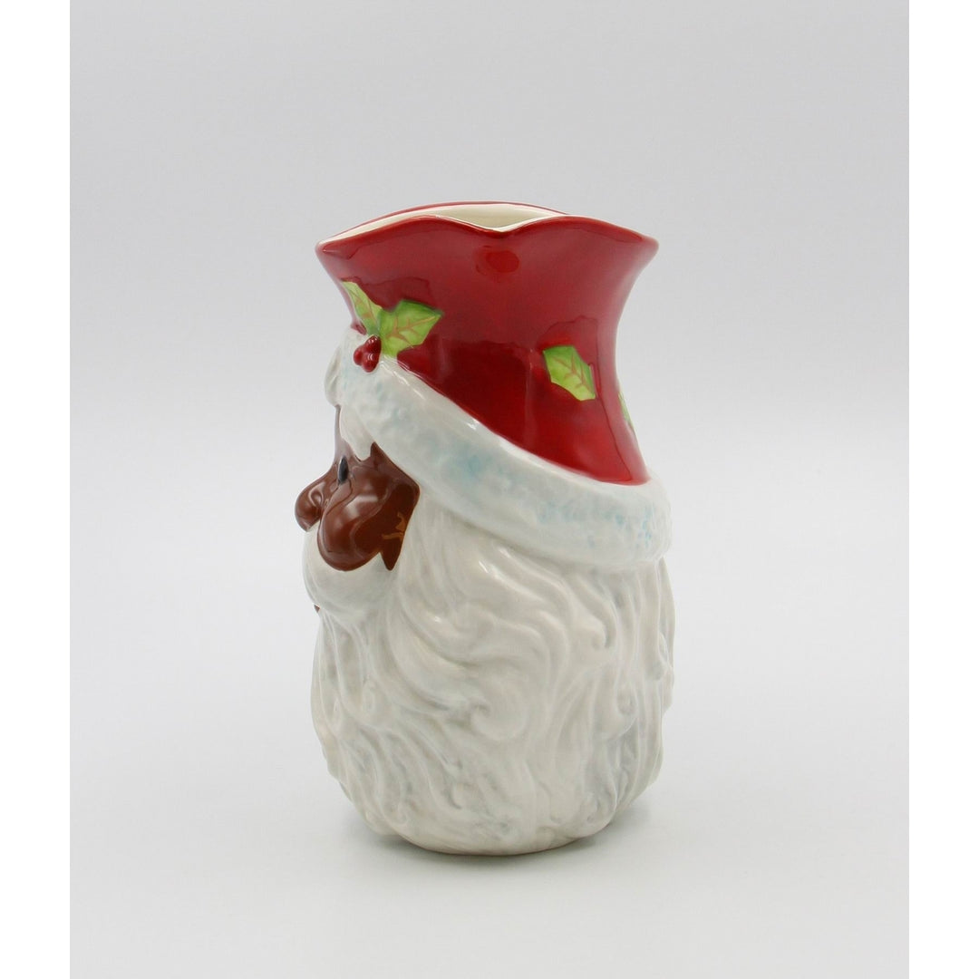 Ceramic African American Christmas Santa Claus Drink Pitcher Home D cor  Kitchen D cor Christmas D cor Image 4