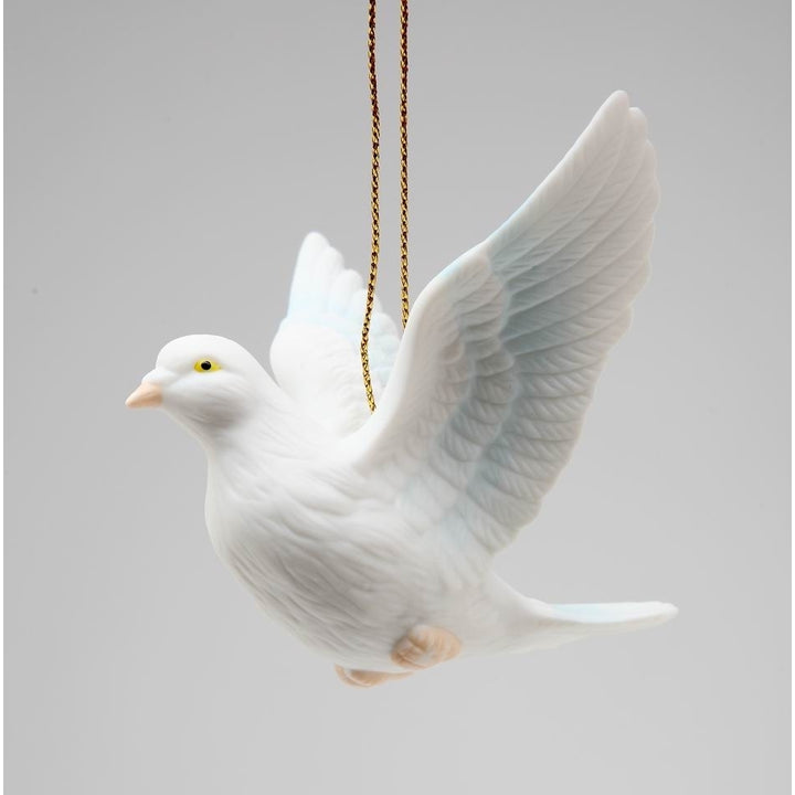 Hand Crafted White Peace Dove OrnamentHome DcorChristmas tree Dcor, Image 3