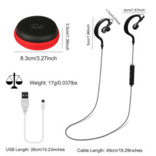 Wireless Headsets V4.1 Sport In-Ear Stereo Headphones Sweat-proof Neckband Earbuds Image 10