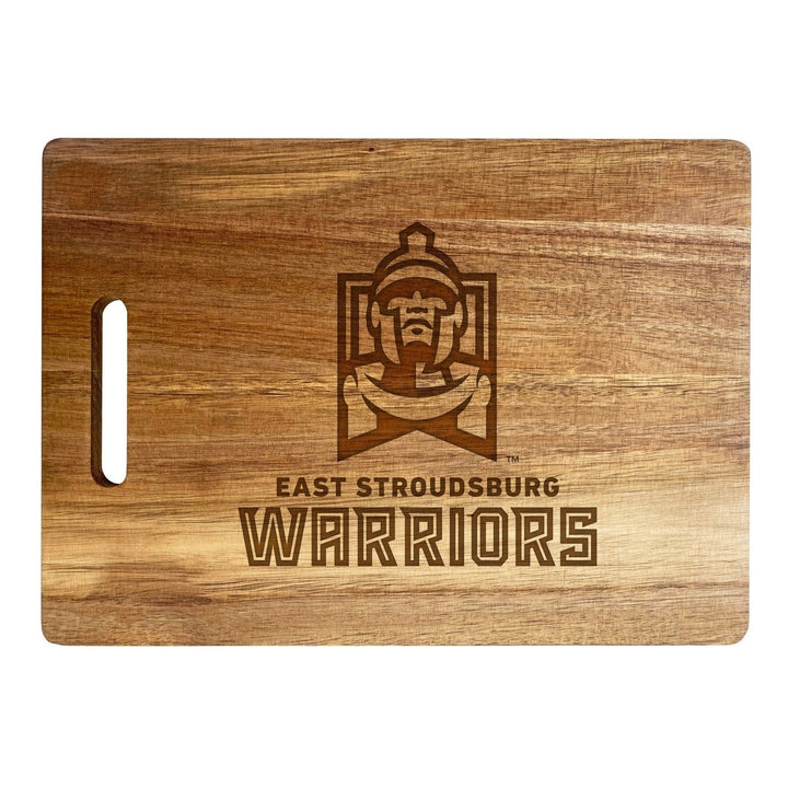 East Stroudsburg University Classic Acacia Wood Cutting Board - Small Corner Logo Image 1