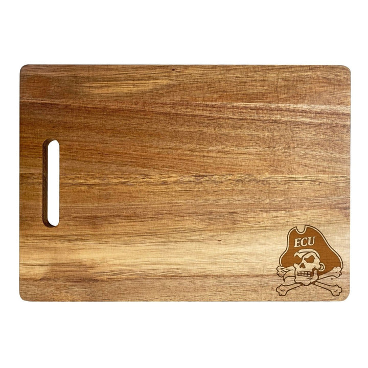 East Carolina Pirates Classic Acacia Wood Cutting Board - Small Corner Logo Image 2