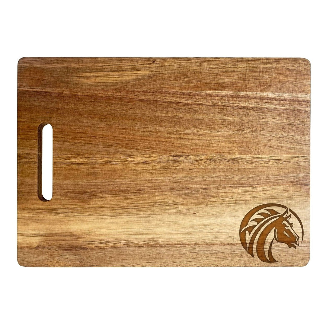 Fayetteville State University Classic Acacia Wood Cutting Board - Small Corner Logo Image 2