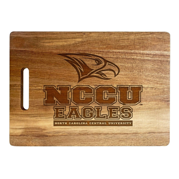 North Carolina Central Eagles Classic Acacia Wood Cutting Board - Small Corner Logo Image 2