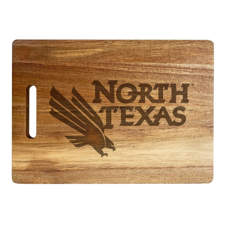 North Texas Classic Acacia Wood Cutting Board - Small Corner Logo Image 1