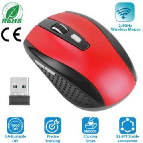 2.4G Wireless Gaming Mouse Optical Mice with Receiver 3 Adjustable DPI 6 Buttons Image 4