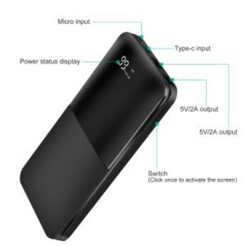 20000mAh Portable Charger Power Bank External Battery Pack with Digital Display Dual USB Charge Ports Image 12