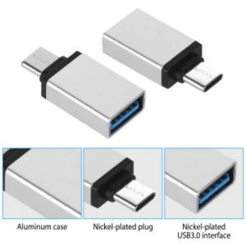 3 Packs USB C Type-C Male to USB A 3.0 OTG Male Port Converter Adapter Data Connector Android Image 4