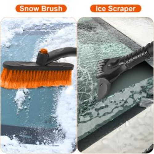 3 In 1 Windshield Ice Scraper Extendable Car Snow Removal Tool Telescoping Car Broom Snow Shovel Automobile Frost Image 10