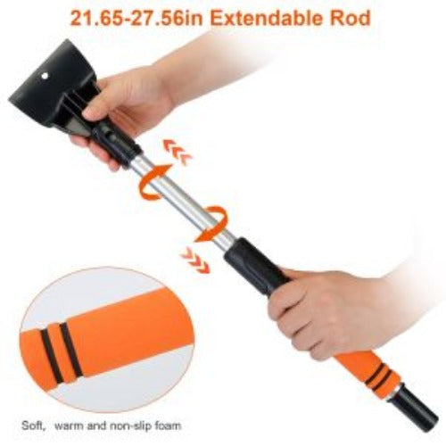 3 In 1 Windshield Ice Scraper Extendable Car Snow Removal Tool Telescoping Car Broom Snow Shovel Automobile Frost Image 12