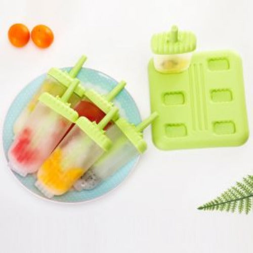 6Pcs Popsicle Molds Reusable Ice Cream DIY Ice Pop Maker Ice Bar Maker Plastic Popsicle Mold For Homemade Iced Snacks Image 4