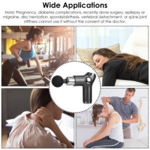 Massage Gun Deep Tissue Fascia Massager Rechargeable Percussion Muscle Relaxation Gun Image 8